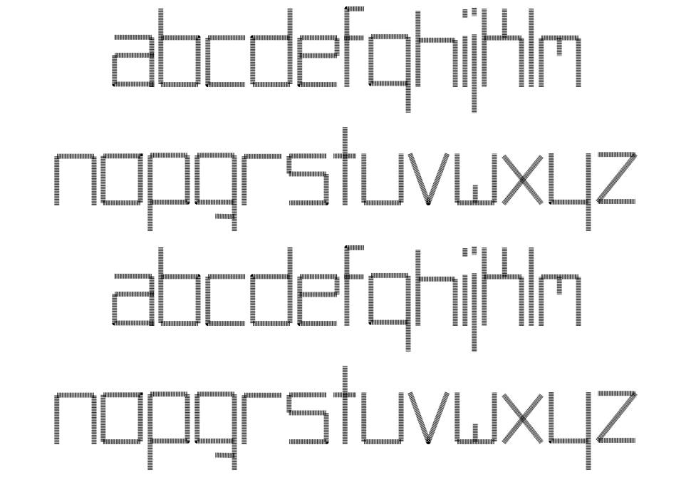 Abstracta フォント 標本