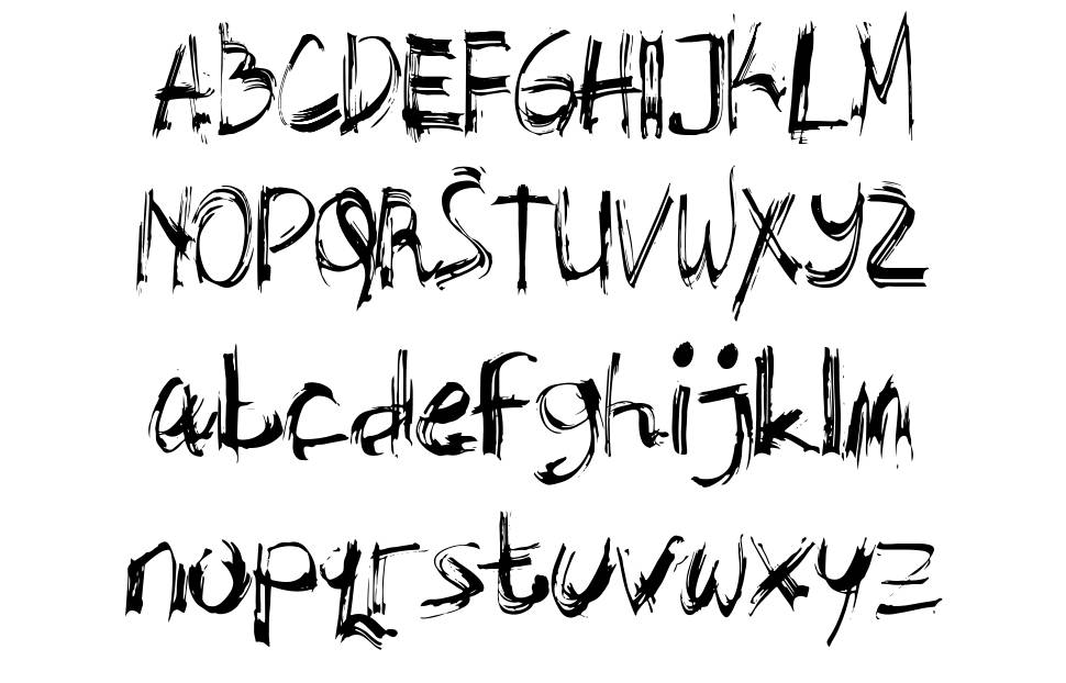 Abstrak フォント 標本