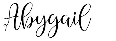 Abygail font