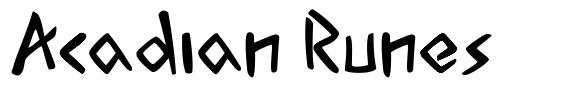 Acadian Runes font