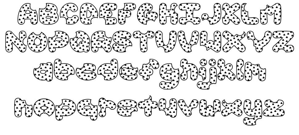 Accent Cookie Dough 字形 标本
