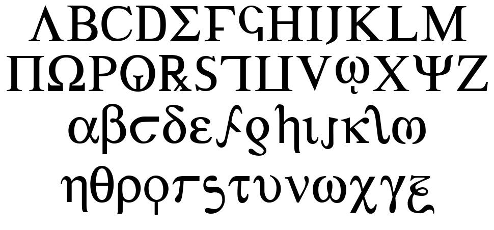 Achilles 字形 标本
