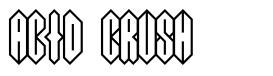 Acid Crush 字形