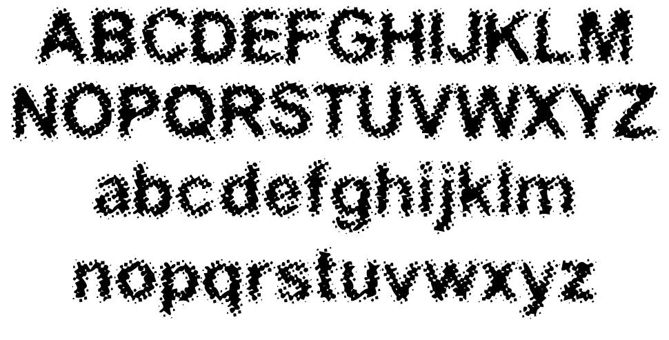 Acidic font specimens