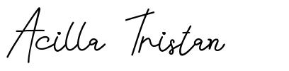Acilla Tristan шрифт