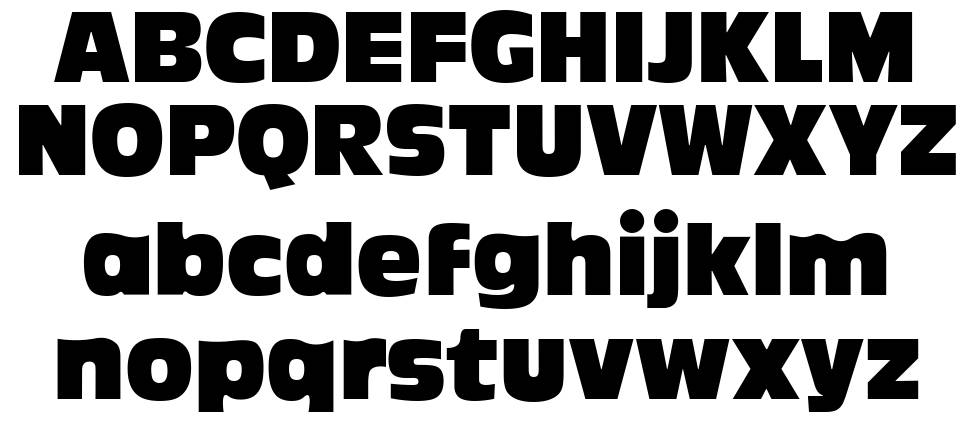 Ackbar font specimens
