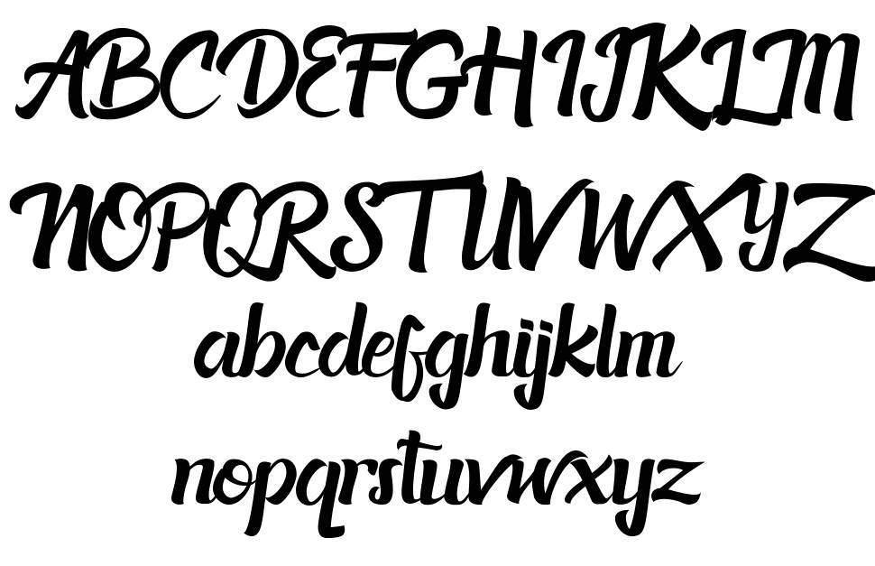 Acknesia font specimens
