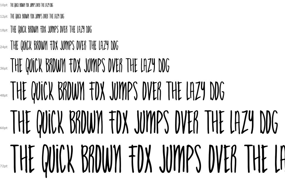 Acl font Waterfall