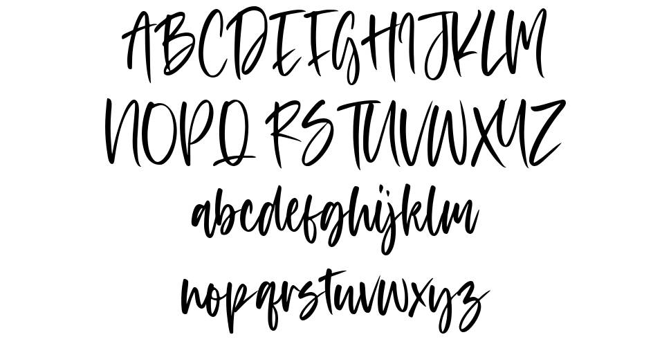 Acordian font Örnekler