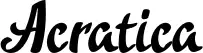 Acratica font