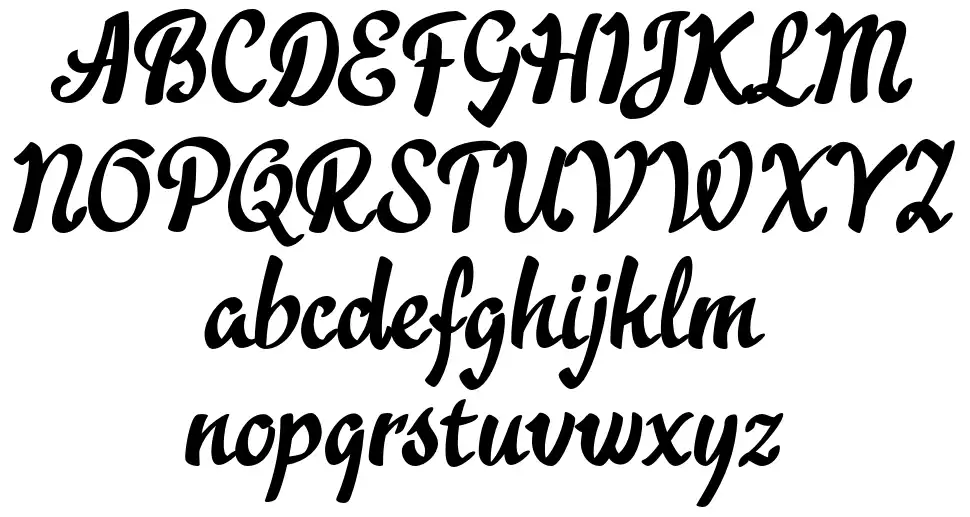 Acratica font specimens