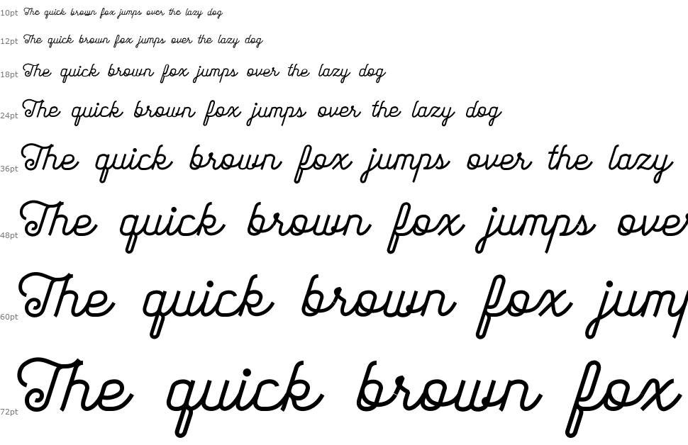 Acro Script font Waterfall