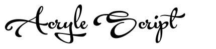 Acryle Script font