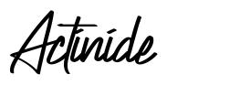 Actinide font