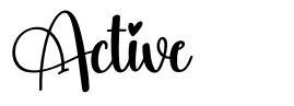 Active font