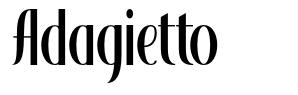 Adagietto 字形