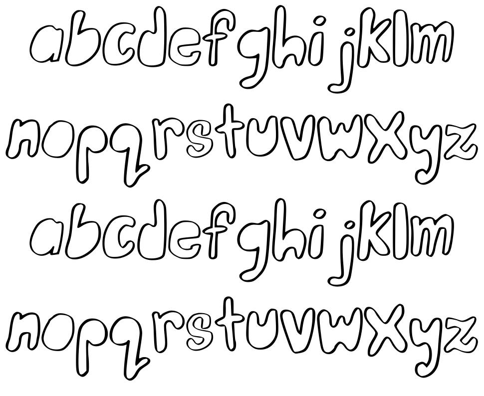 Adaline font specimens