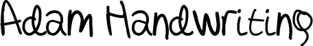 Adam Handwriting