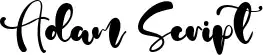 Adam Script font