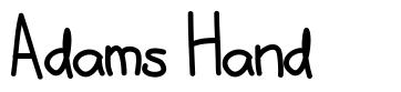 Adams Hand font