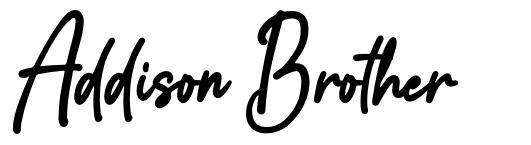 Addison Brother font
