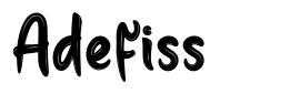 Adefiss font