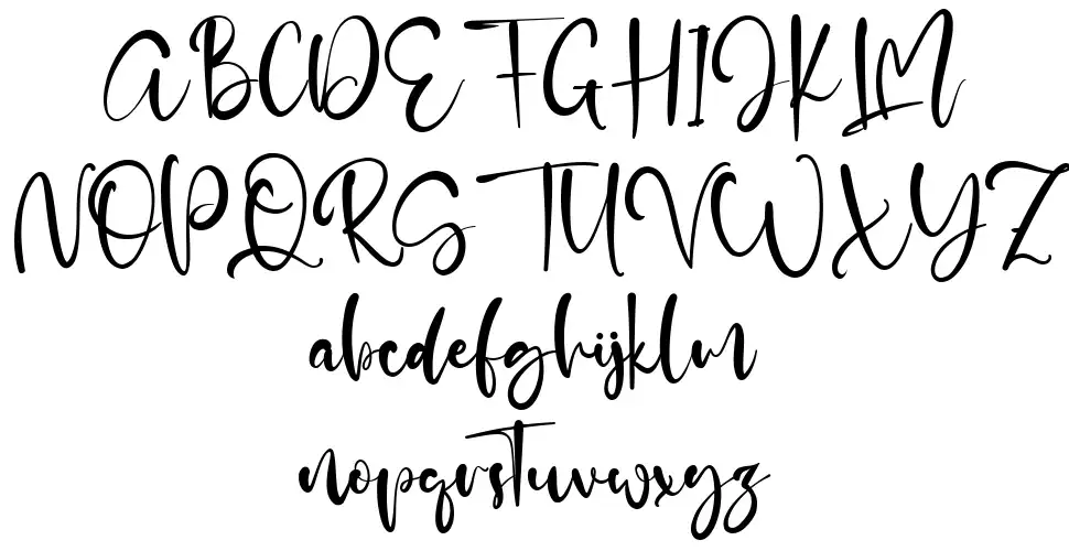 Adelle Script schriftart vorschau