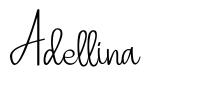 Adellina шрифт