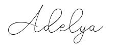 Adelya шрифт