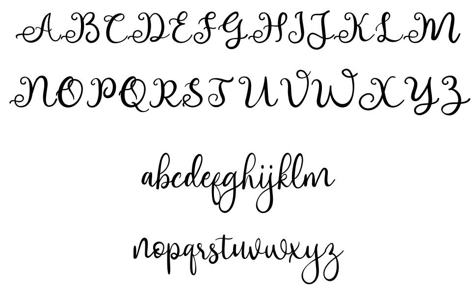 Adhellita font Örnekler