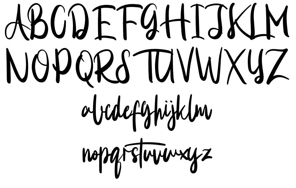 Adhotase font specimens