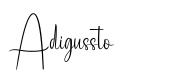 Adigussto 字形