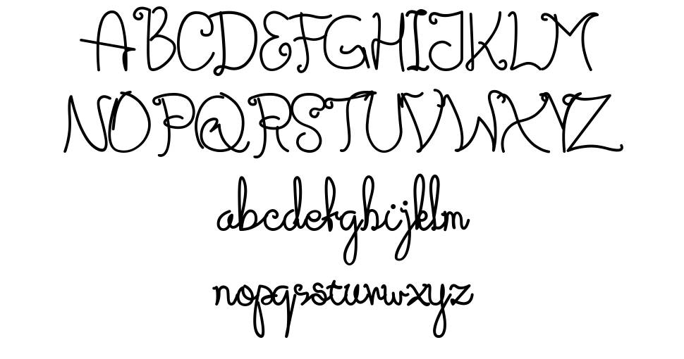 Adipilia font specimens