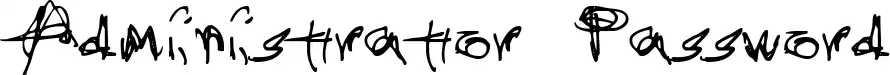 Administrator Password