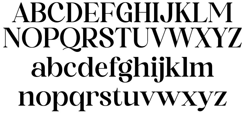 Adoha font specimens