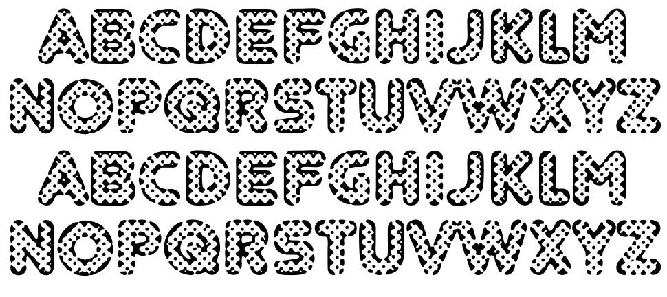 Adolfito font specimens