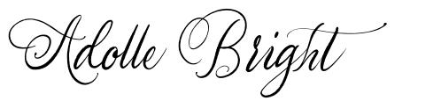 Adolle Bright font