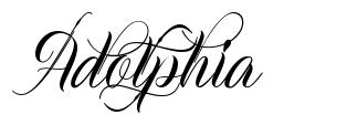 Adolphia font