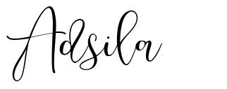 Adsila шрифт
