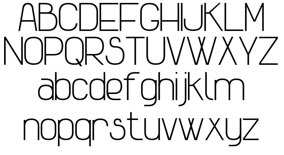 Advanced Sans Serif 7 fonte Espécimes