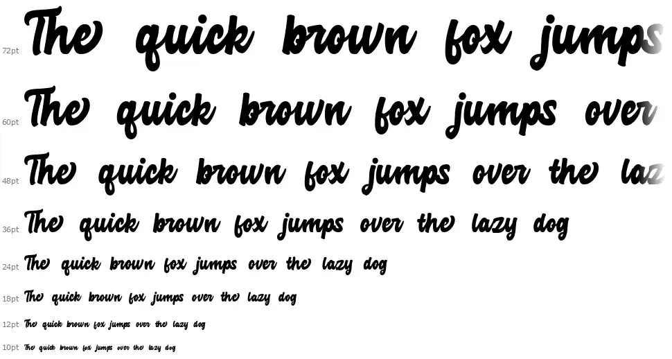 Advocate Scriptfont waterfall