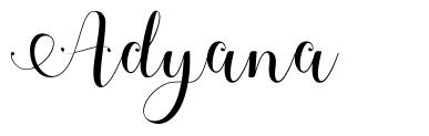 Adyana шрифт