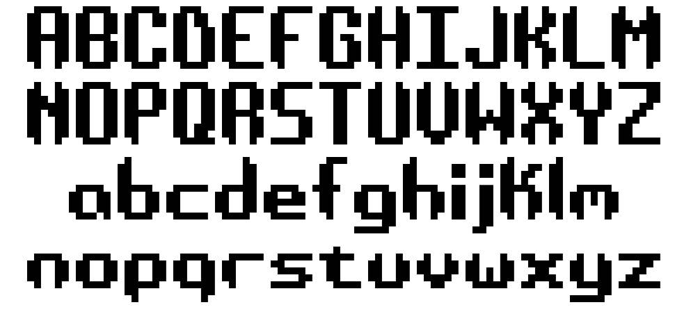 AE Systematic font specimens