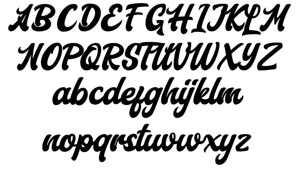 Aerillyo font specimens