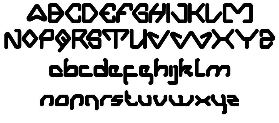 Aero Dynamic font specimens