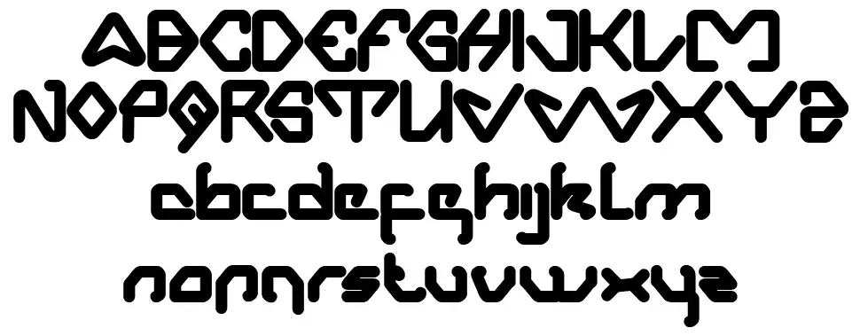 Aero Dynamic font specimens