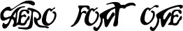 Aero Font One