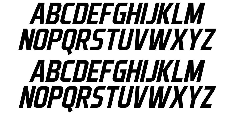 Aero Matics Italic font specimens