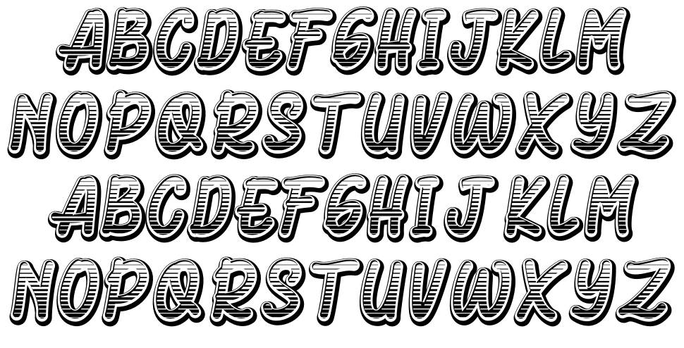 Aeromus Kirho font Örnekler