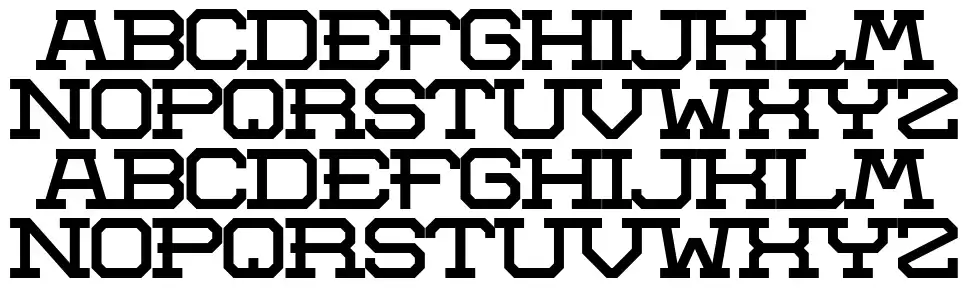 Aerotow Slab font specimens